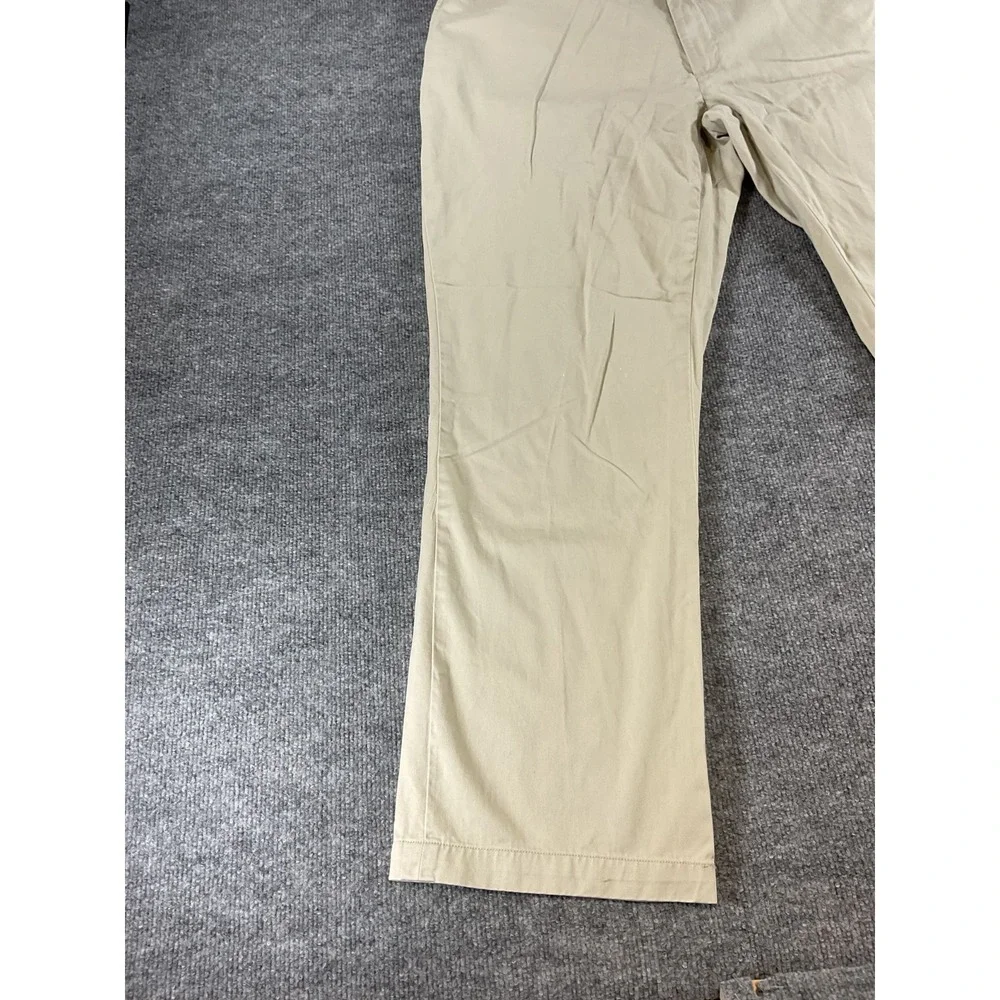 Polo Ralph Lauren Pants 42x32 Khaki Beige Relaxed Fit 100% Cotton Chino Casual M